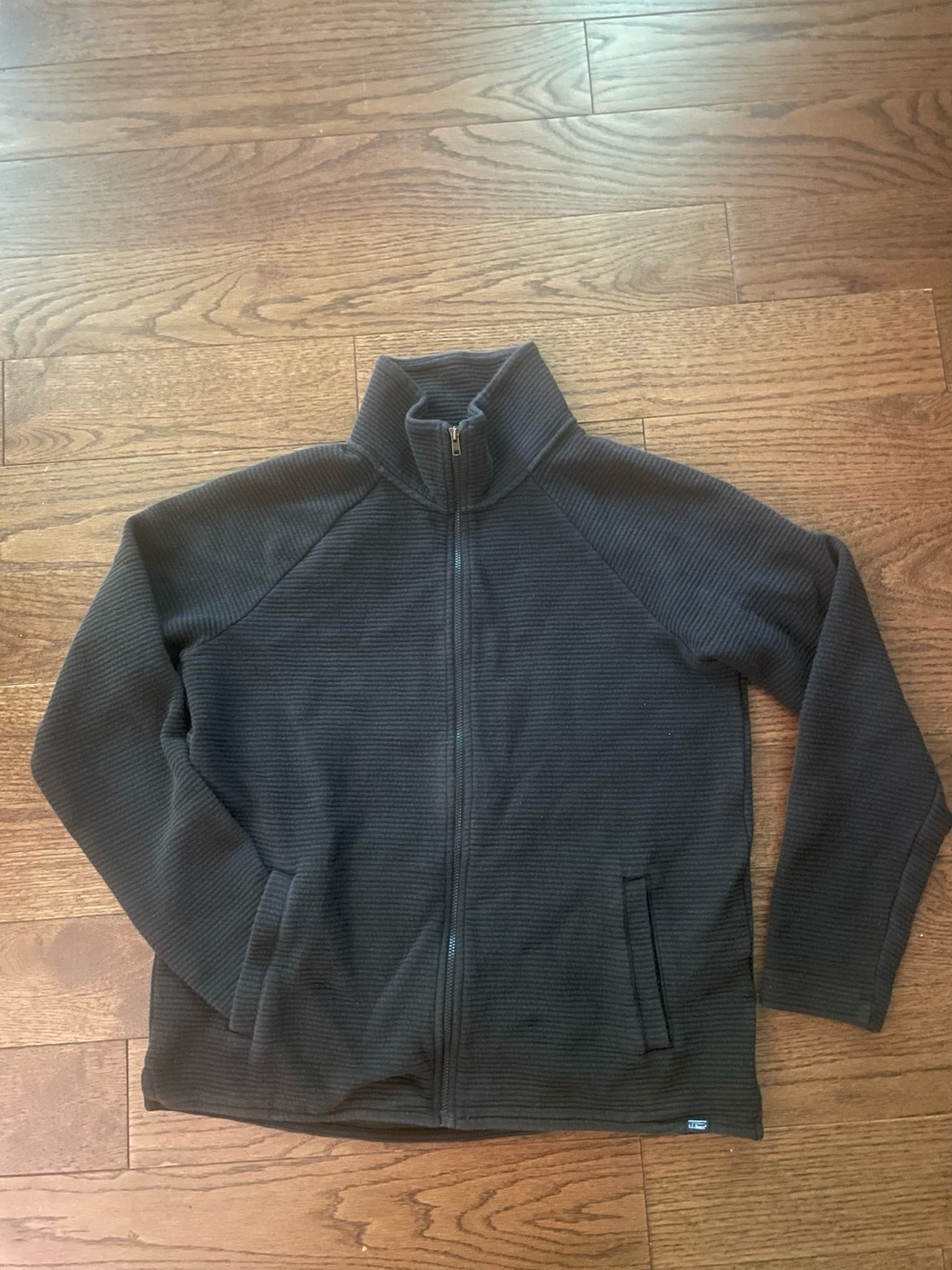 L.L. Bean Black Full-Zip Women’s Knit Jacket